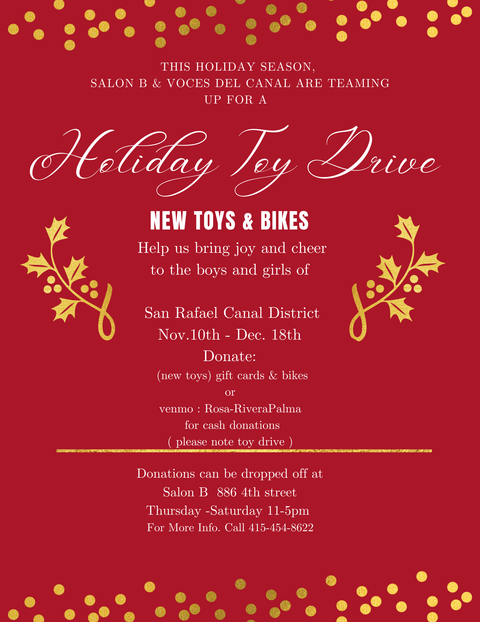 
          
            Holiday Toy Drive
          
        