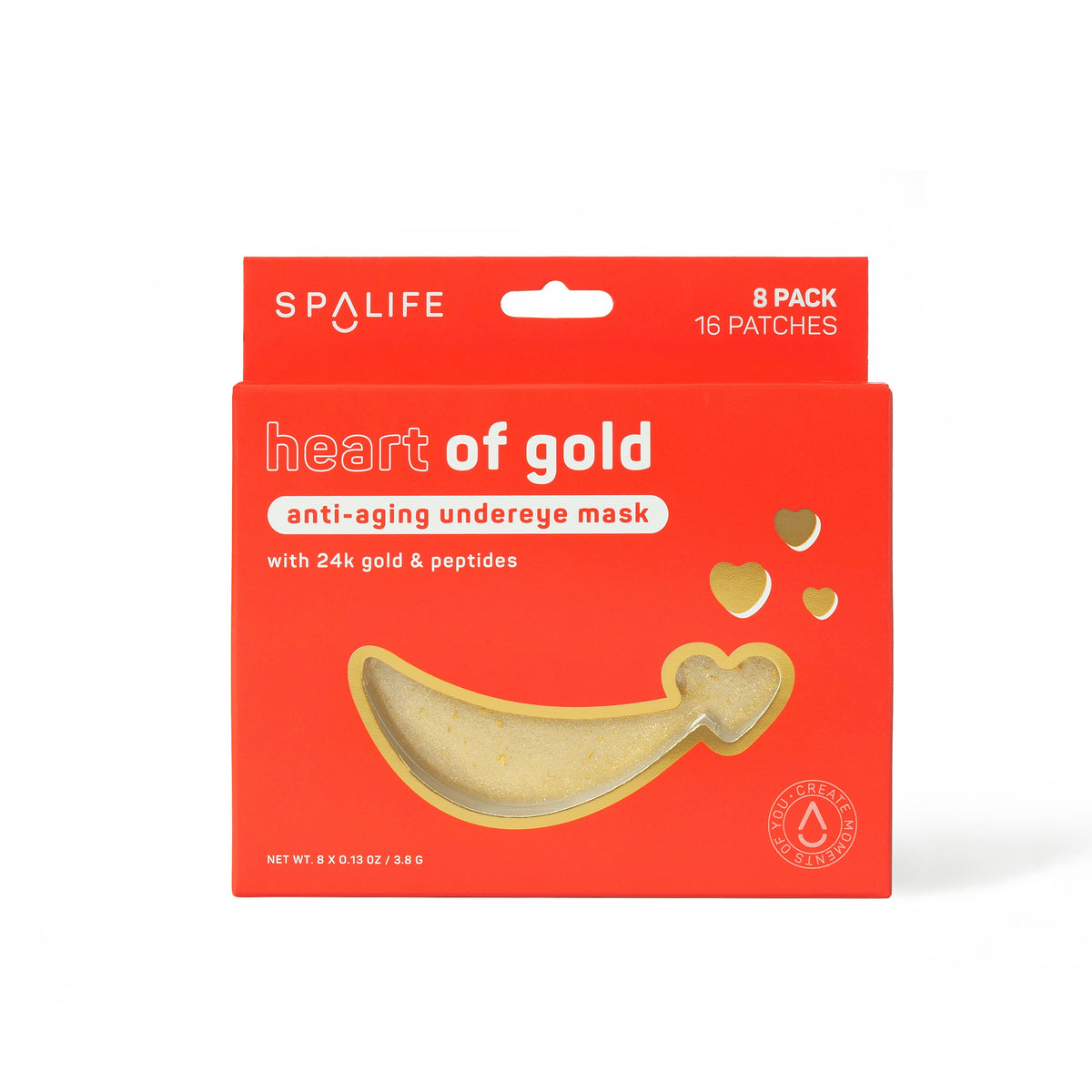 Heart of Gold Anti-Aging Hydrogel Eye Patches  8 Pack