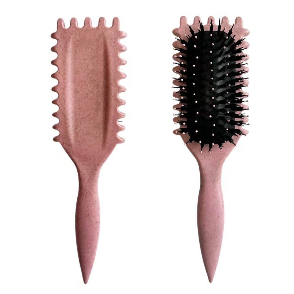 Paddle Hair Curly Comb For Women's - Assorted: Pink