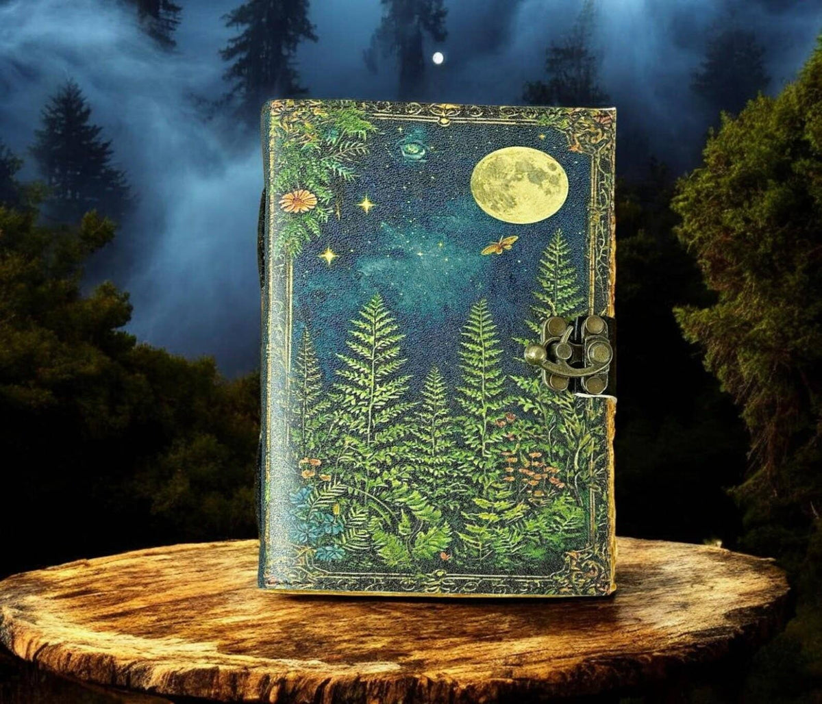 Grimoire leather journal Print Tree of Life Journal Notebook