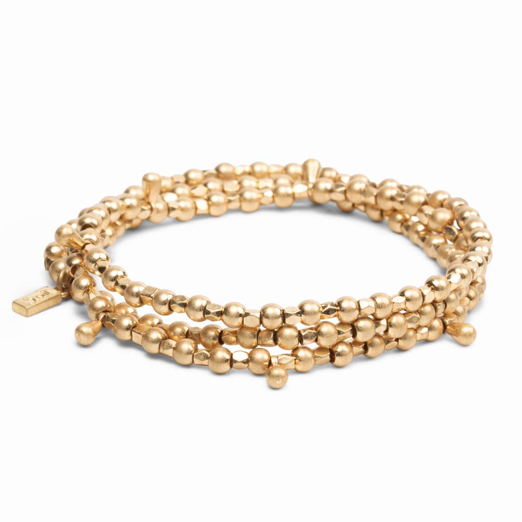 Metal Wrap Teardrop Gold