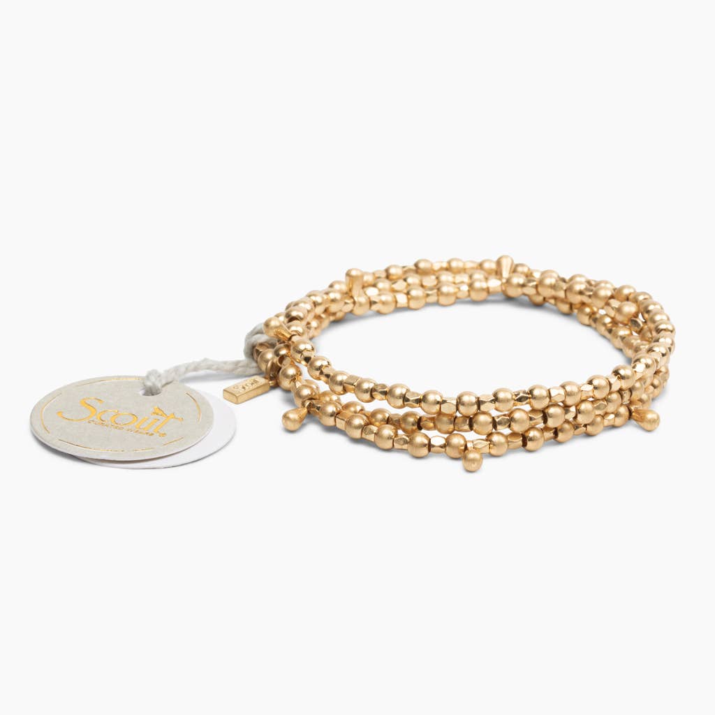 Metal Wrap Teardrop Gold
