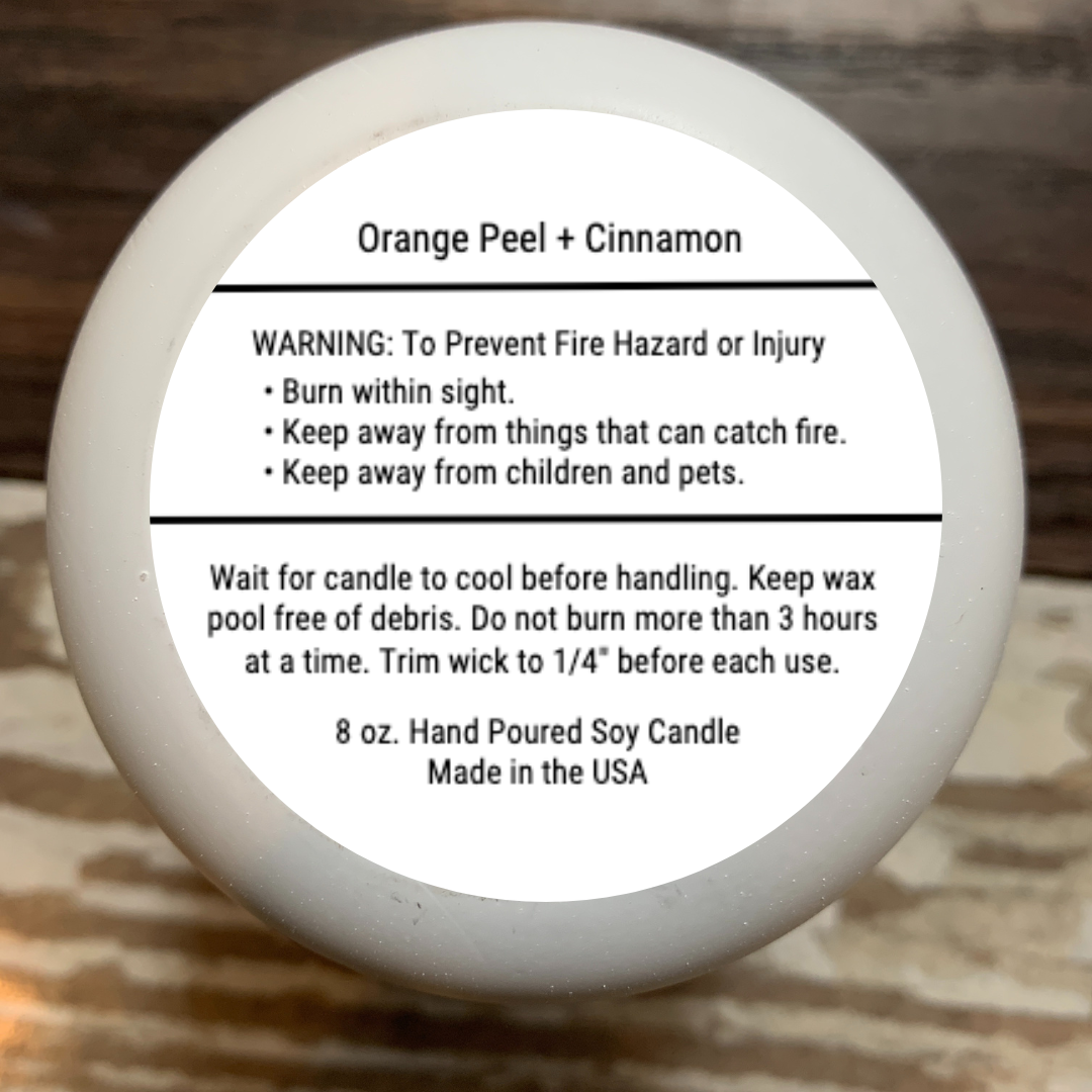 Luxury Soy Candles 8 oz. Lemongrass + Sage