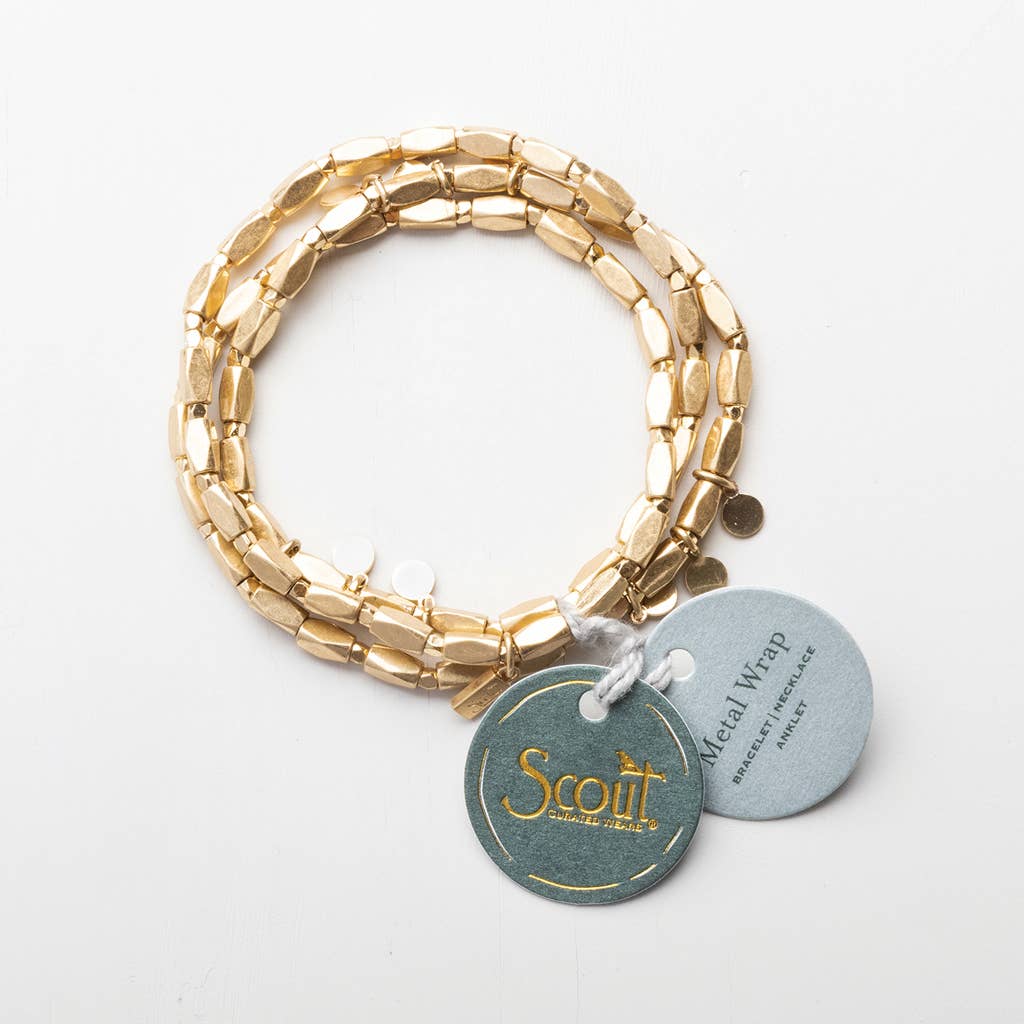 Metal Wrap Teardrop Gold