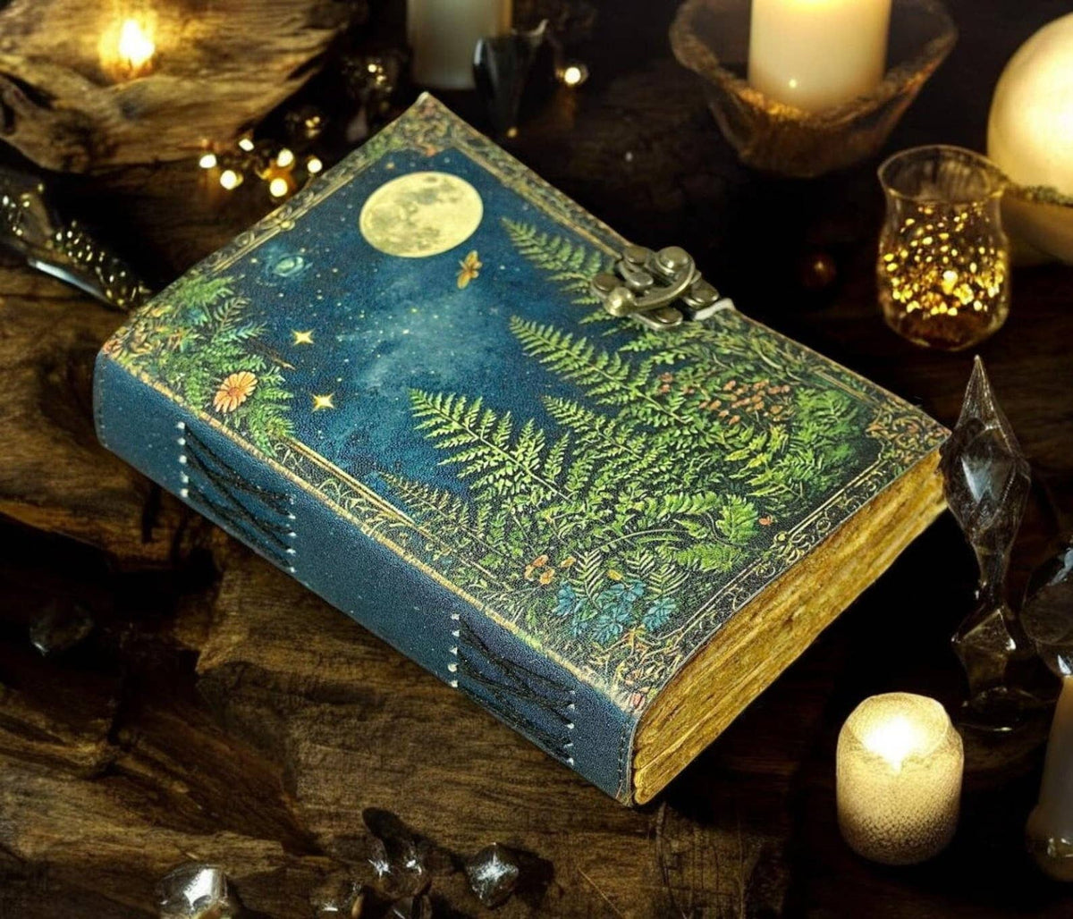Grimoire leather journal Print Tree of Life Journal Notebook