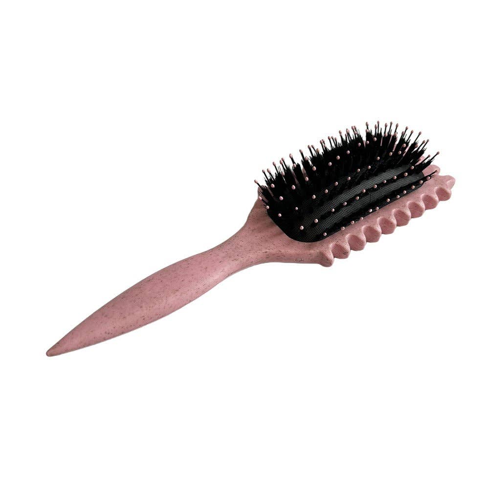 Paddle Hair Curly Comb For Women's - Assorted: Pink