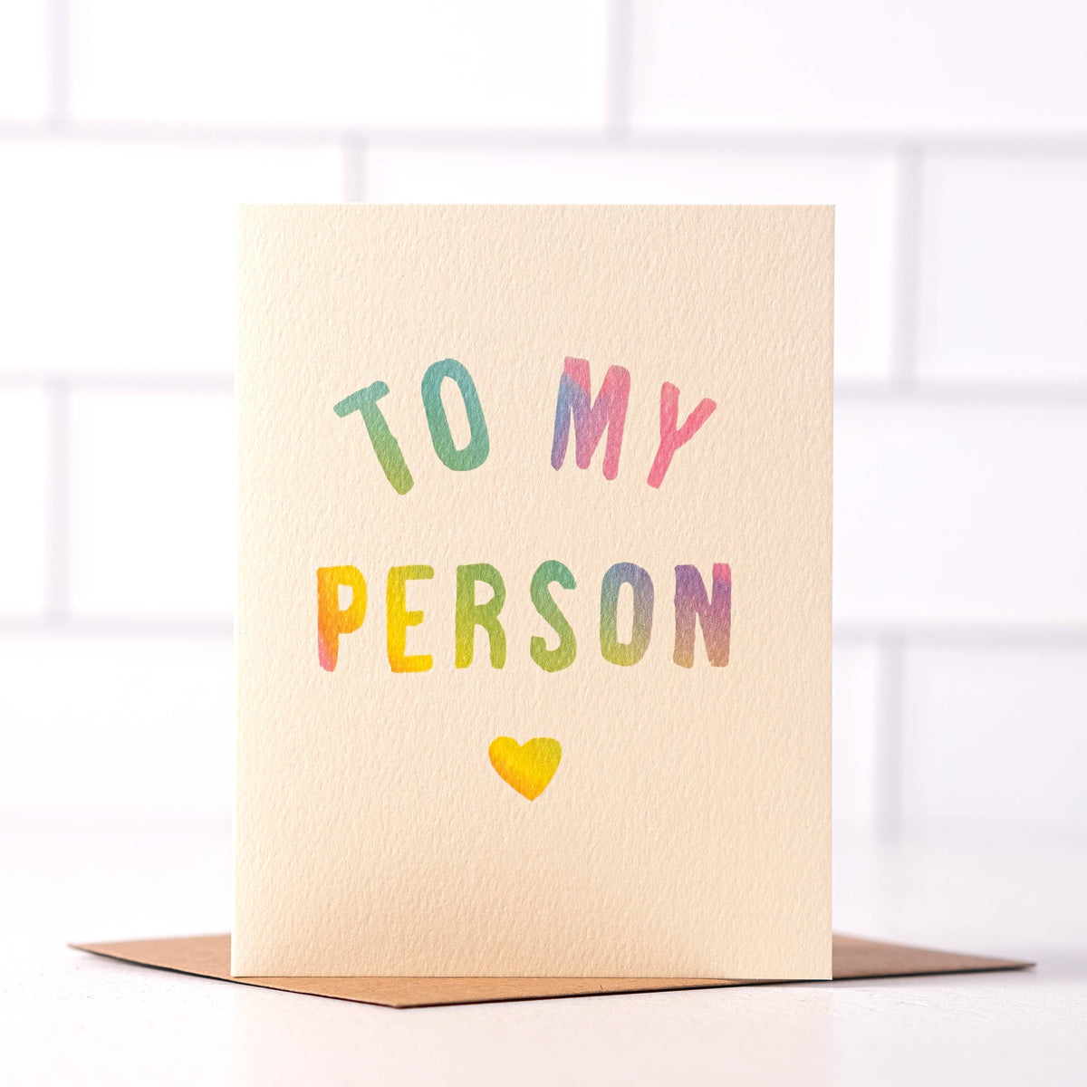 To My Person - Colorful Love card