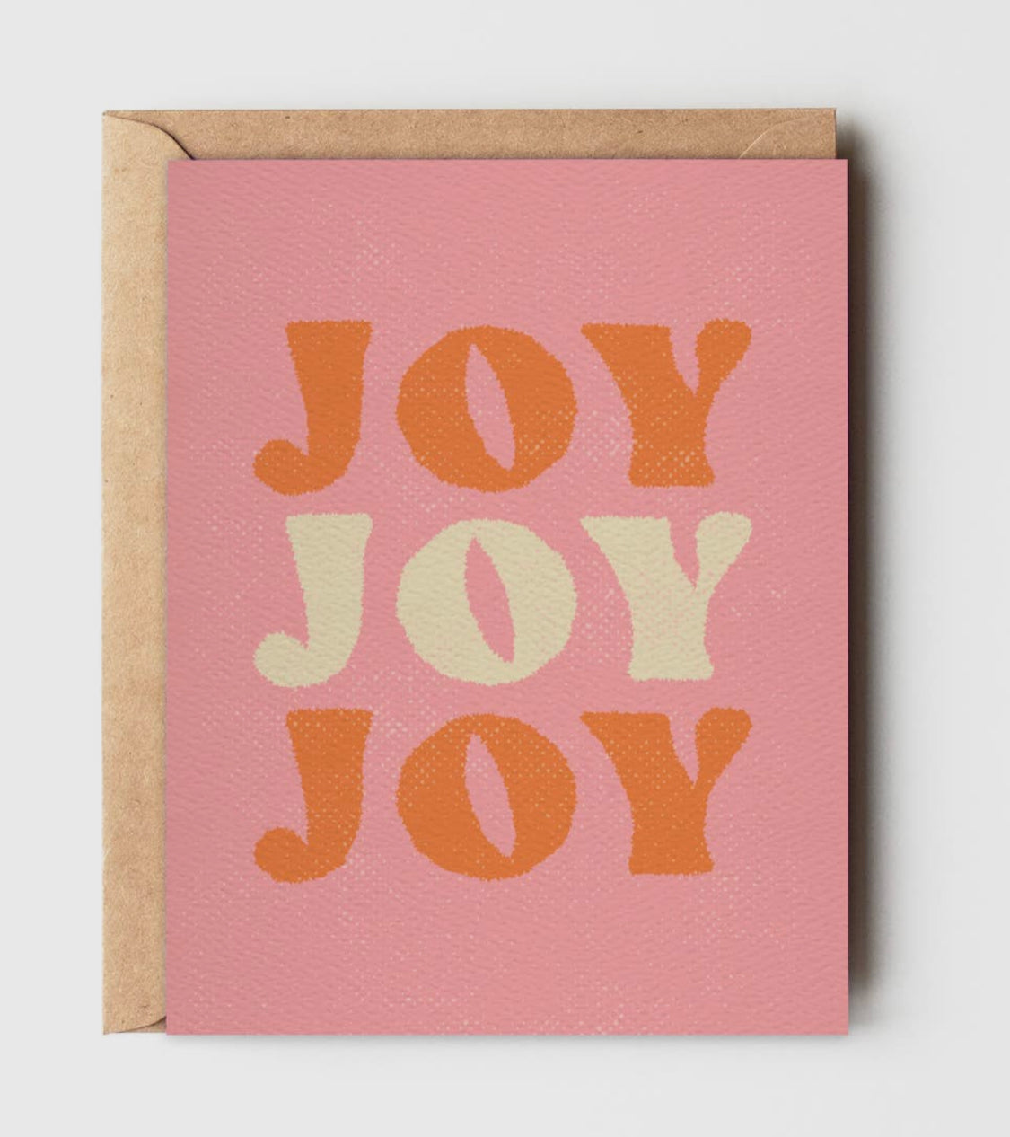 Joy Joy Joy - Fun retro holiday card