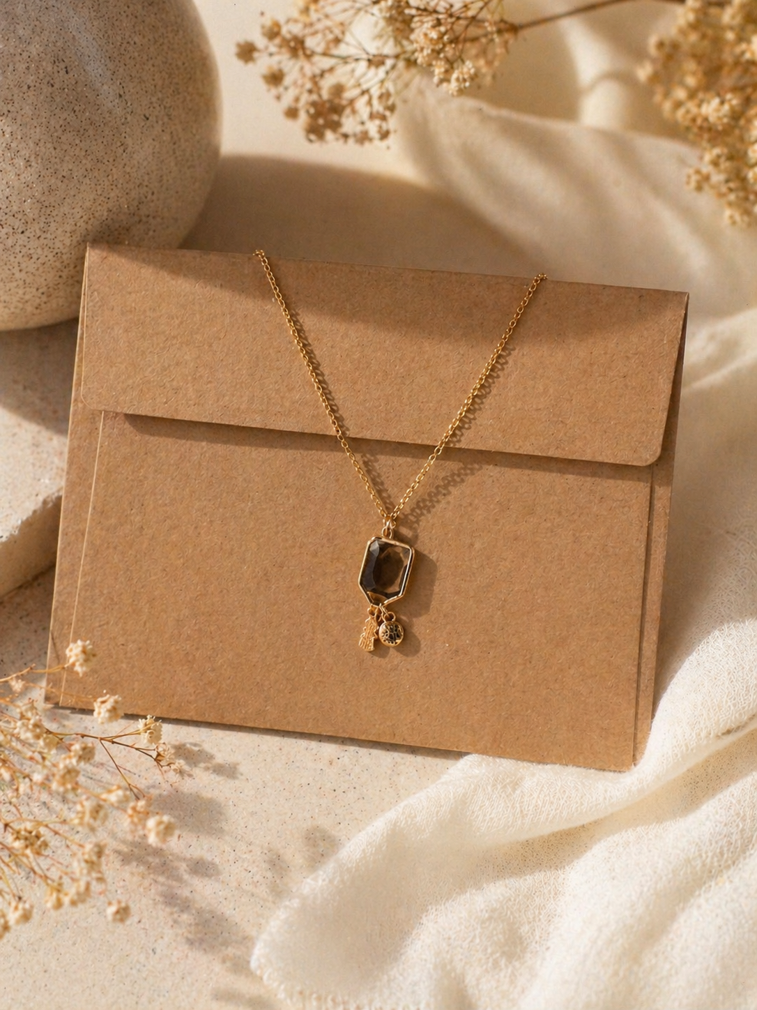 Gold Dipped Pickle Ball Pendant Necklace