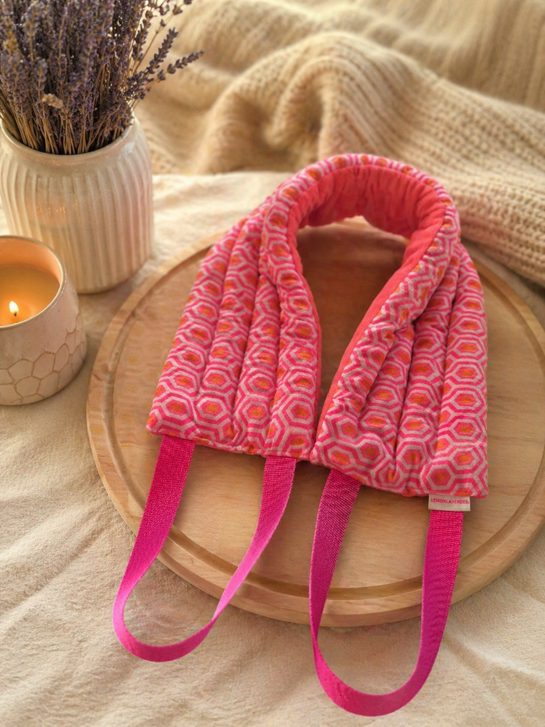 Lemon Lavender Hot Stuff Heated Neck Wrap
