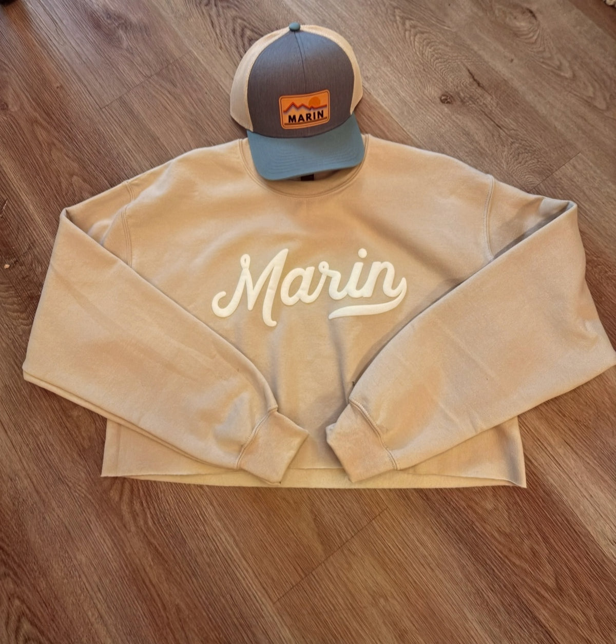 Marin Crop Top Sweater Tan