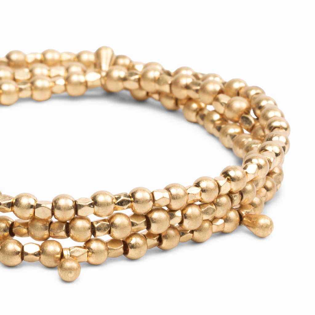 Metal Wrap Teardrop Gold