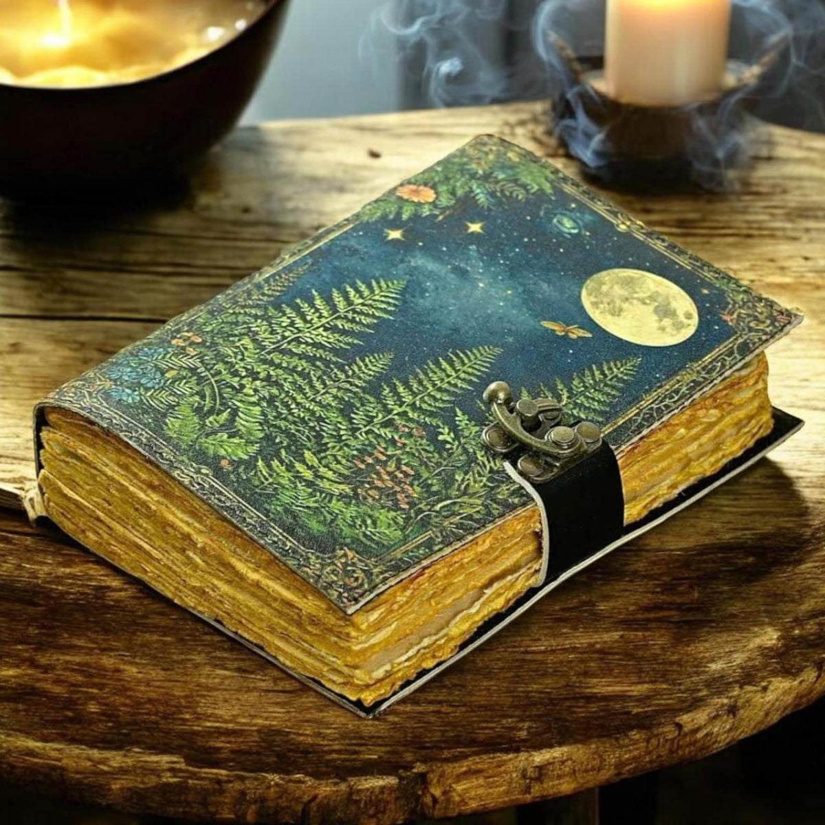 Grimoire leather journal Print Tree of Life Journal Notebook