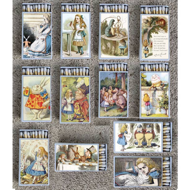 Matches • Alice in Wonderland at the Tea Party Matchboxes