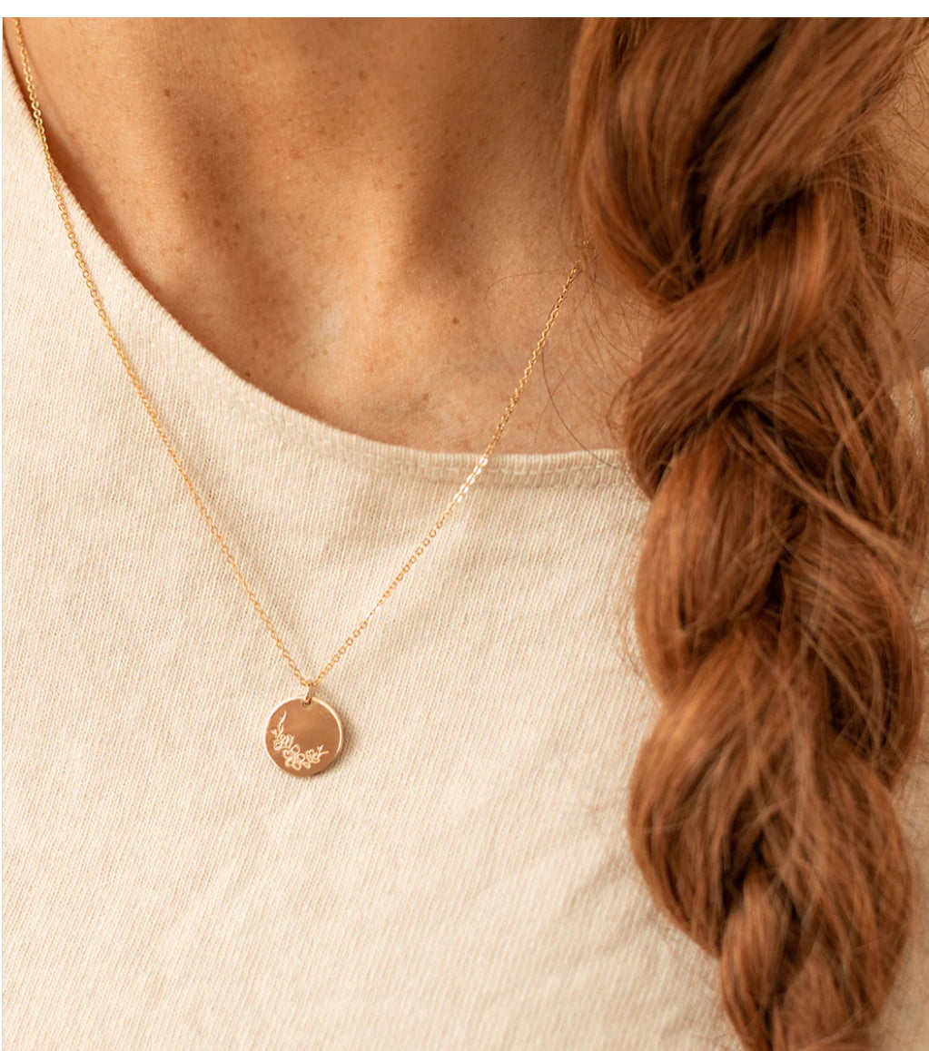 Necklace Birth Flower