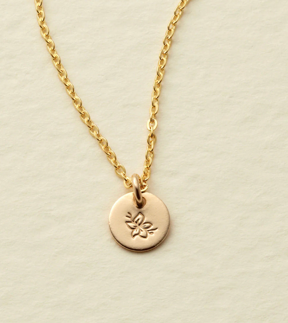 Necklace Birth Flower