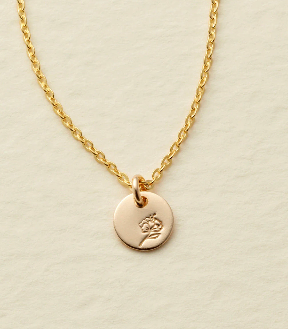 Necklace Birth Flower
