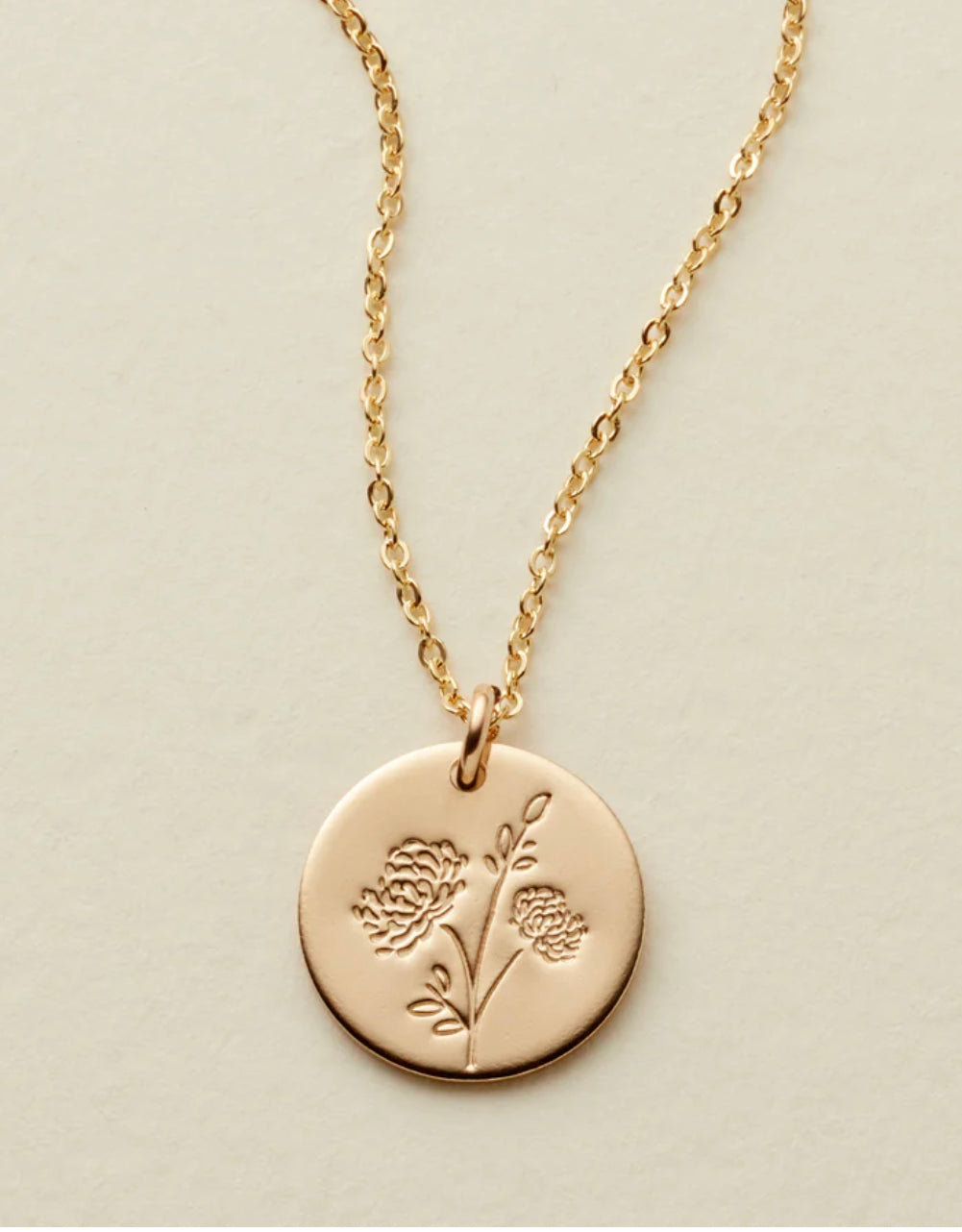 Necklace Birth Flower