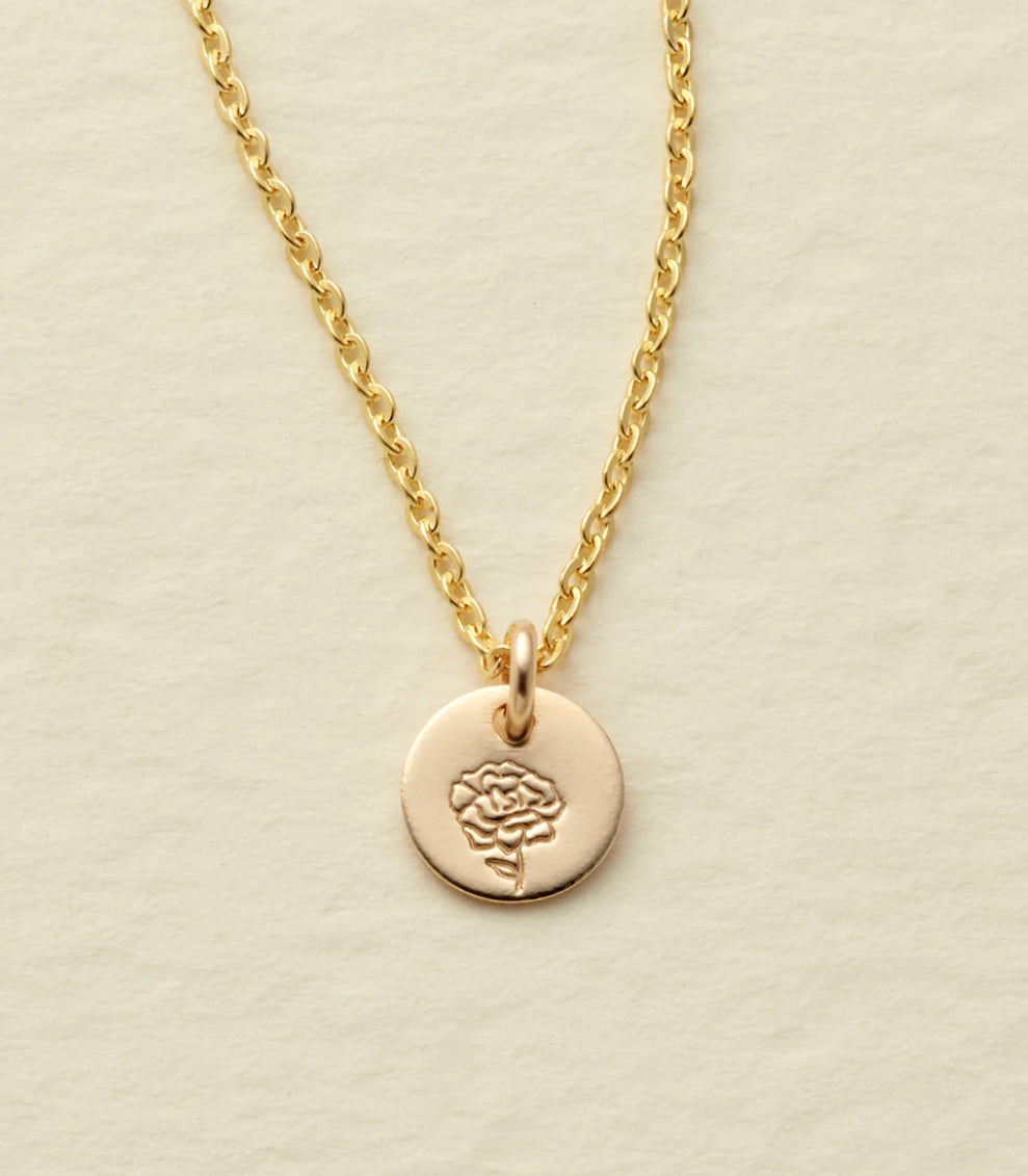 Necklace Birth Flower