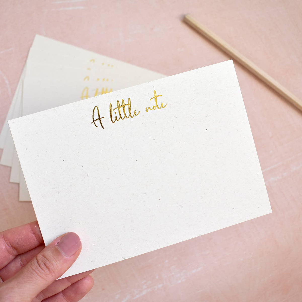 Set of 8 Gold Foiled Note Cards