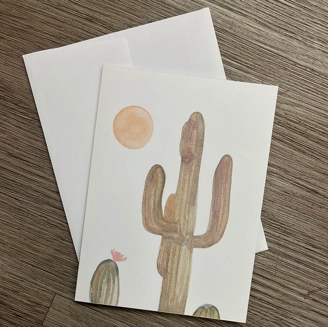 Cactus card blank